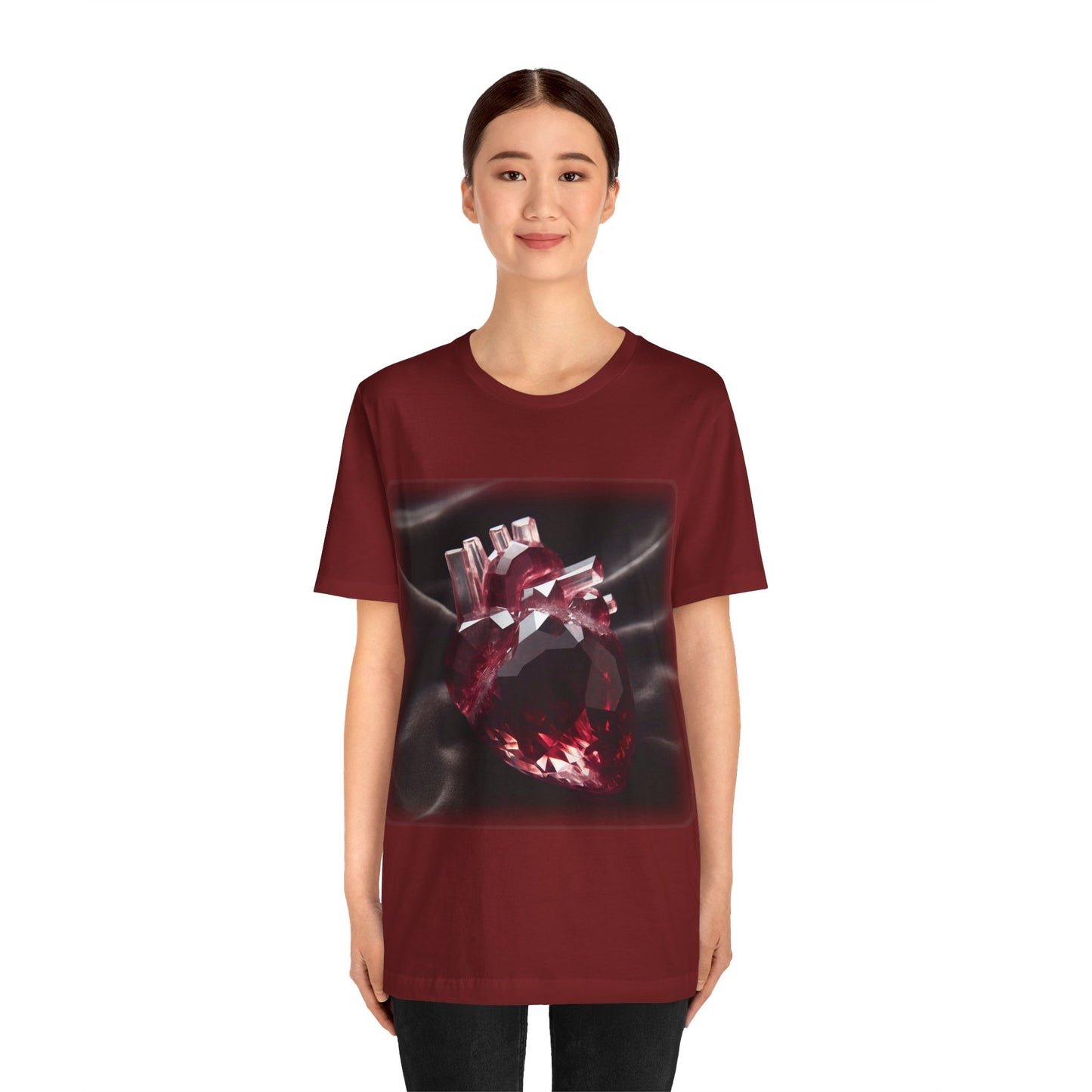 Heart - Crystal 3 (Unisex Jersey Short Sleeve T-Shirt)