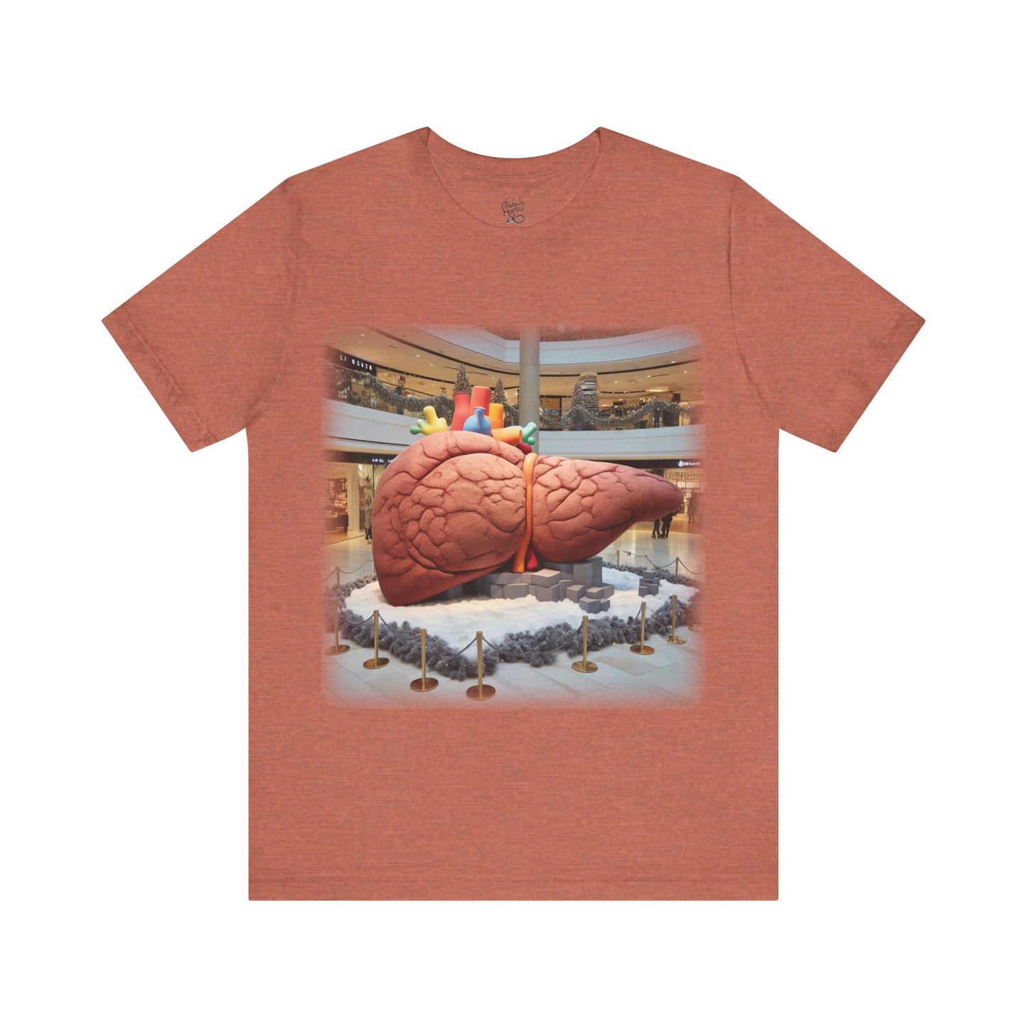 Liver - Giant plush - Mall Christmas decorations 1 (Unisex Jersey Short Sleeve T-Shirt)