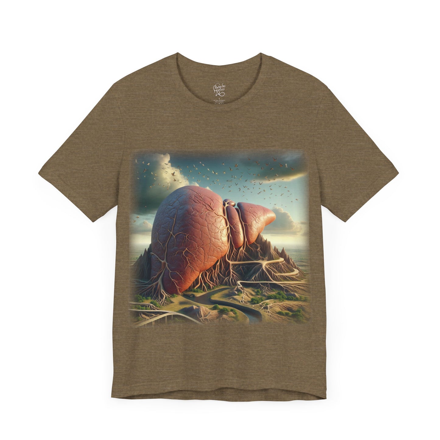 Liver - Mountain (Unisex Jersey Short Sleeve T-Shirt)