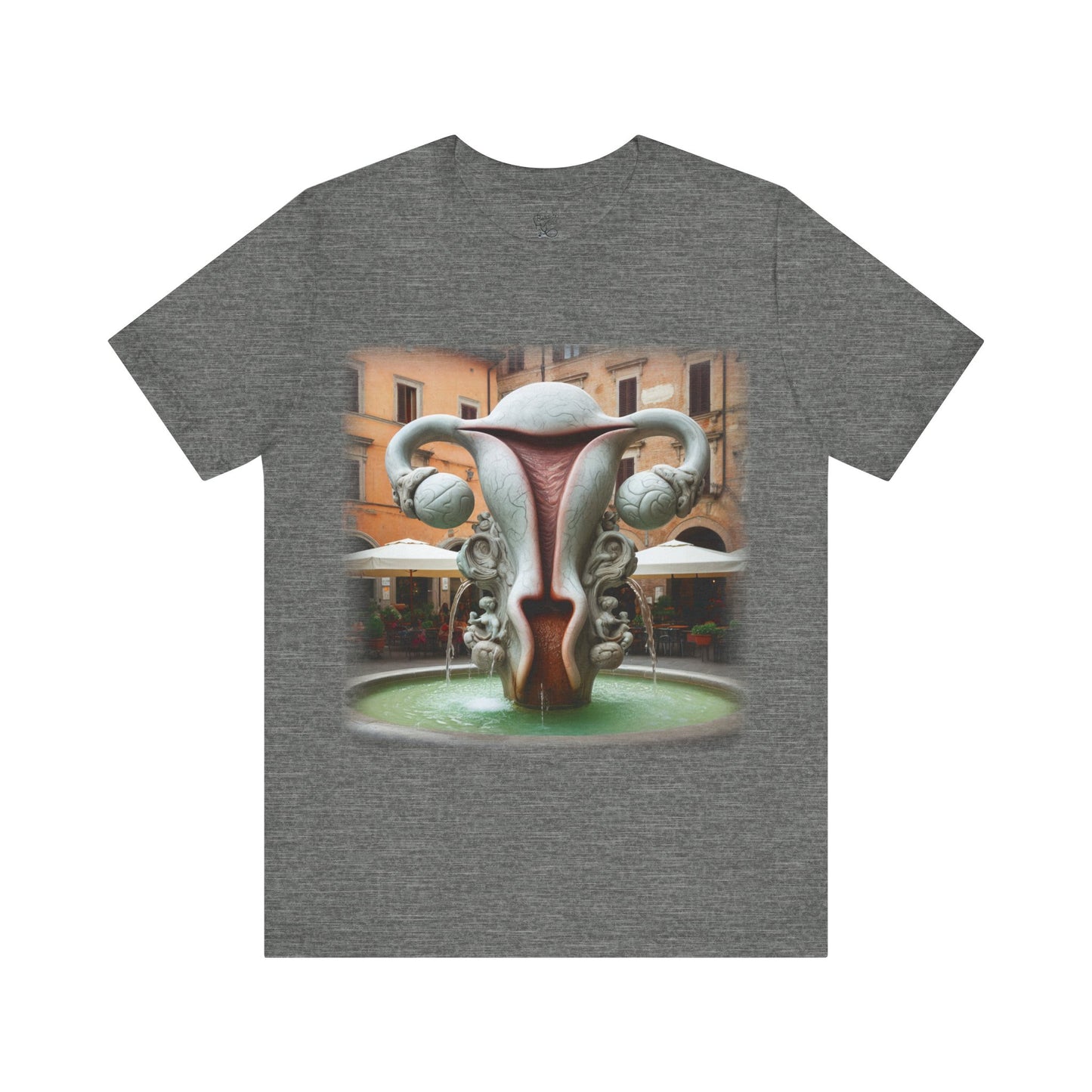 Uterus - Italian fountain (Unisex Jersey Short Sleeve T-Shirt)