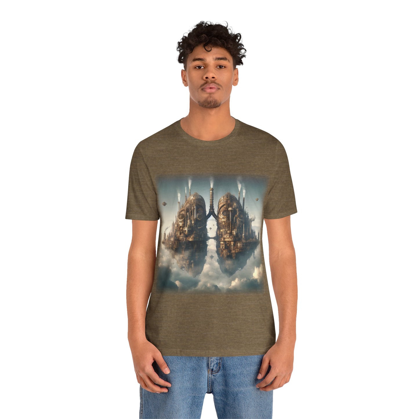 Lungs - Floating lung cities 1 (Unisex Jersey Short Sleeve T-shirt)