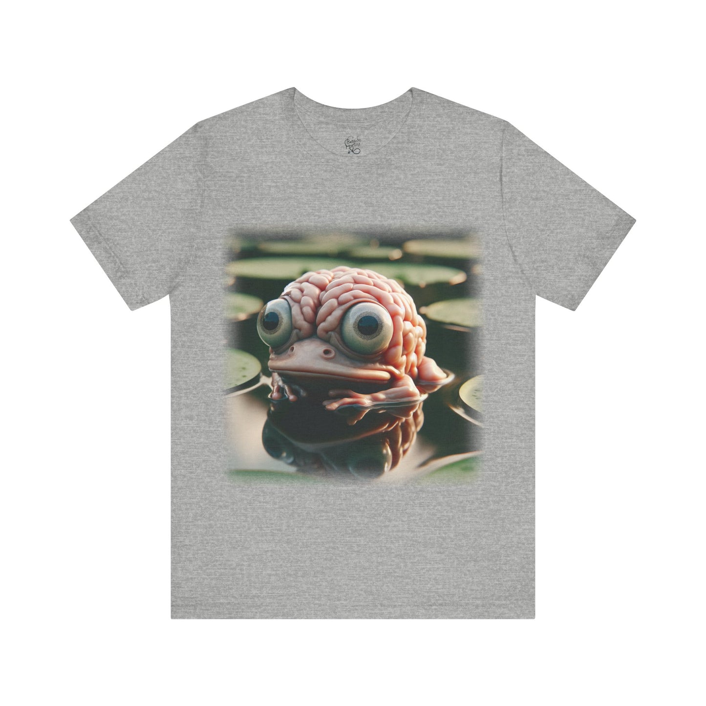 Brain - Frog 1 (Unisex Jersey Short Sleeve T-shirt)