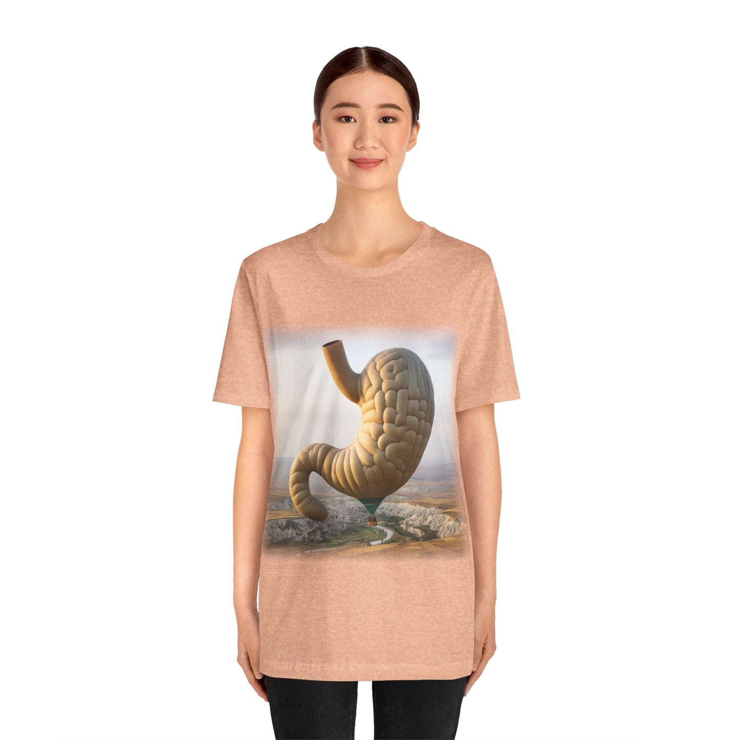 Stomach - Hot air balloon (Unisex Jersey Short Sleeve T-shirt)