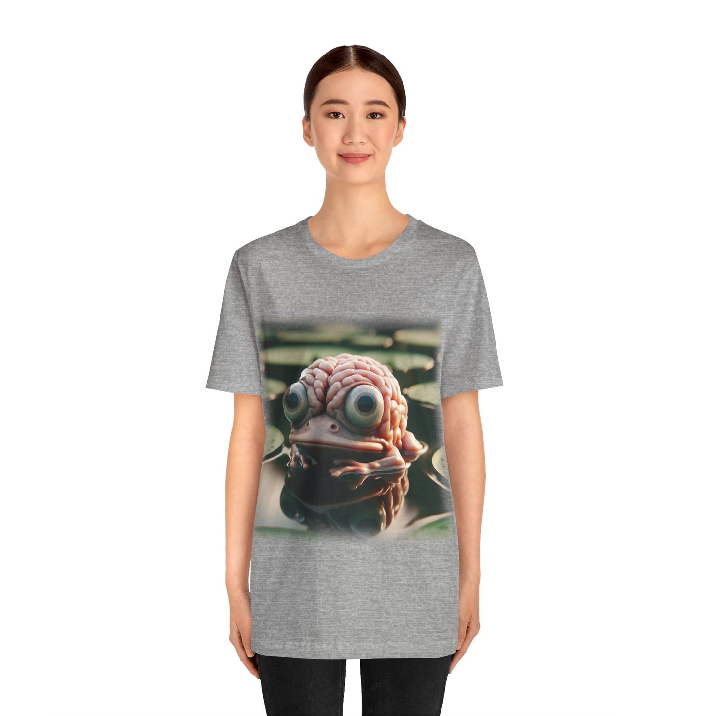 Brain - Frog 1 (Unisex Jersey Short Sleeve T-shirt)