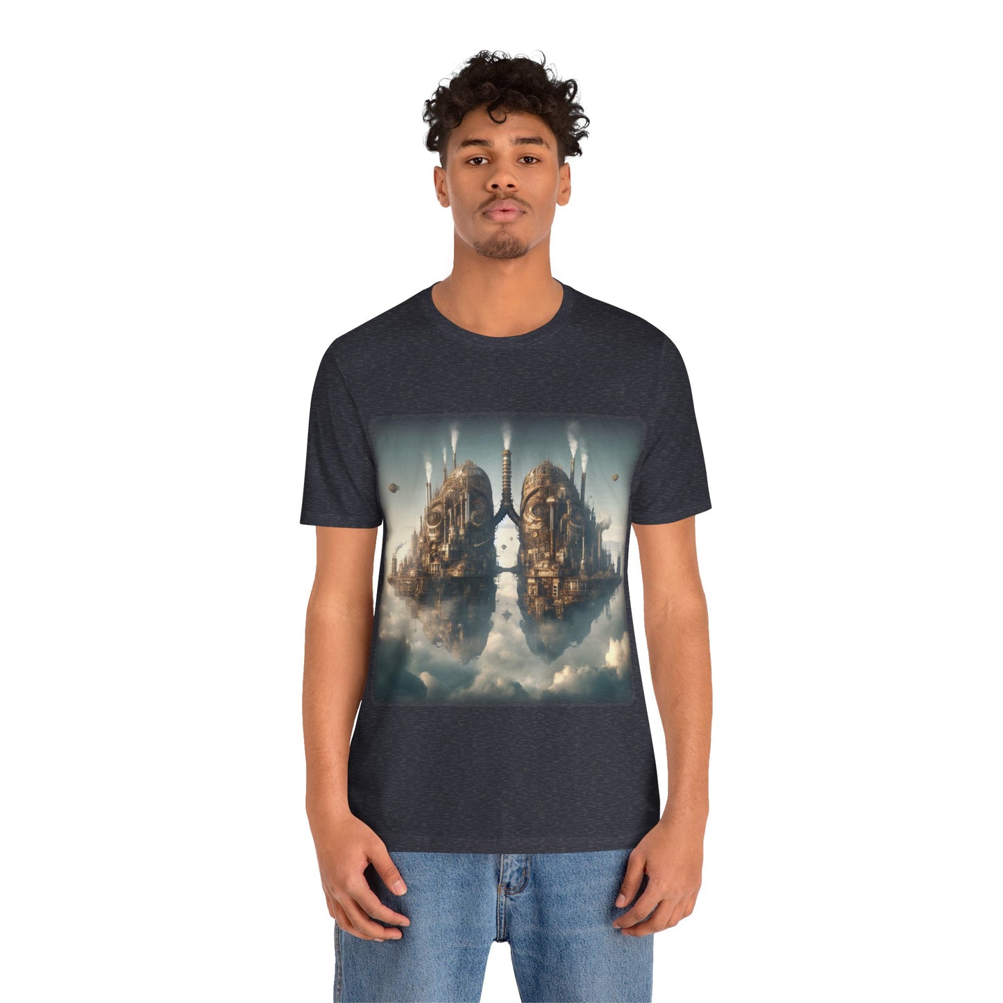 Lungs - Floating lung cities 1 (Unisex Jersey Short Sleeve T-shirt)