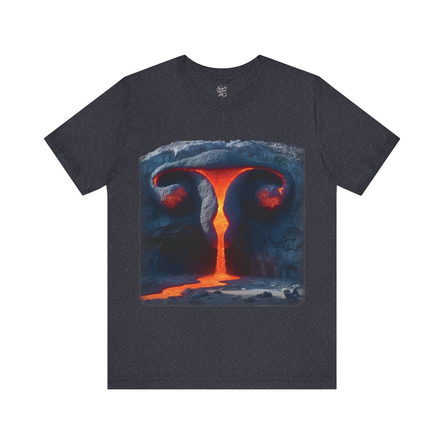 Uterus - Volcano (Unisex Jersey Short Sleeve T-shirt)