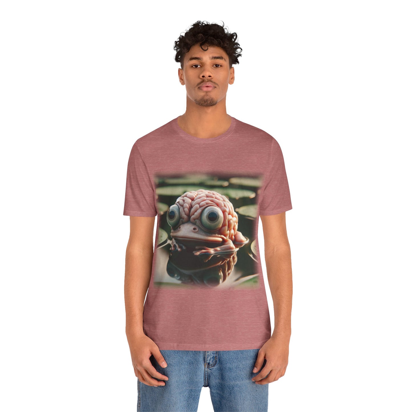 Brain - Frog 1 (Unisex Jersey Short Sleeve T-shirt)