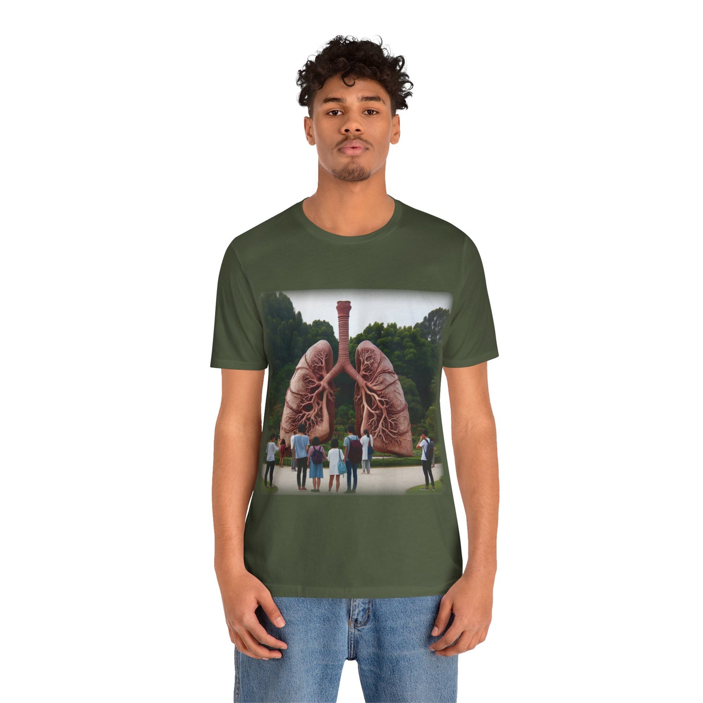 Lungs - The lung gardens 3 (Unisex Jersey Short Sleeve T-shirt)