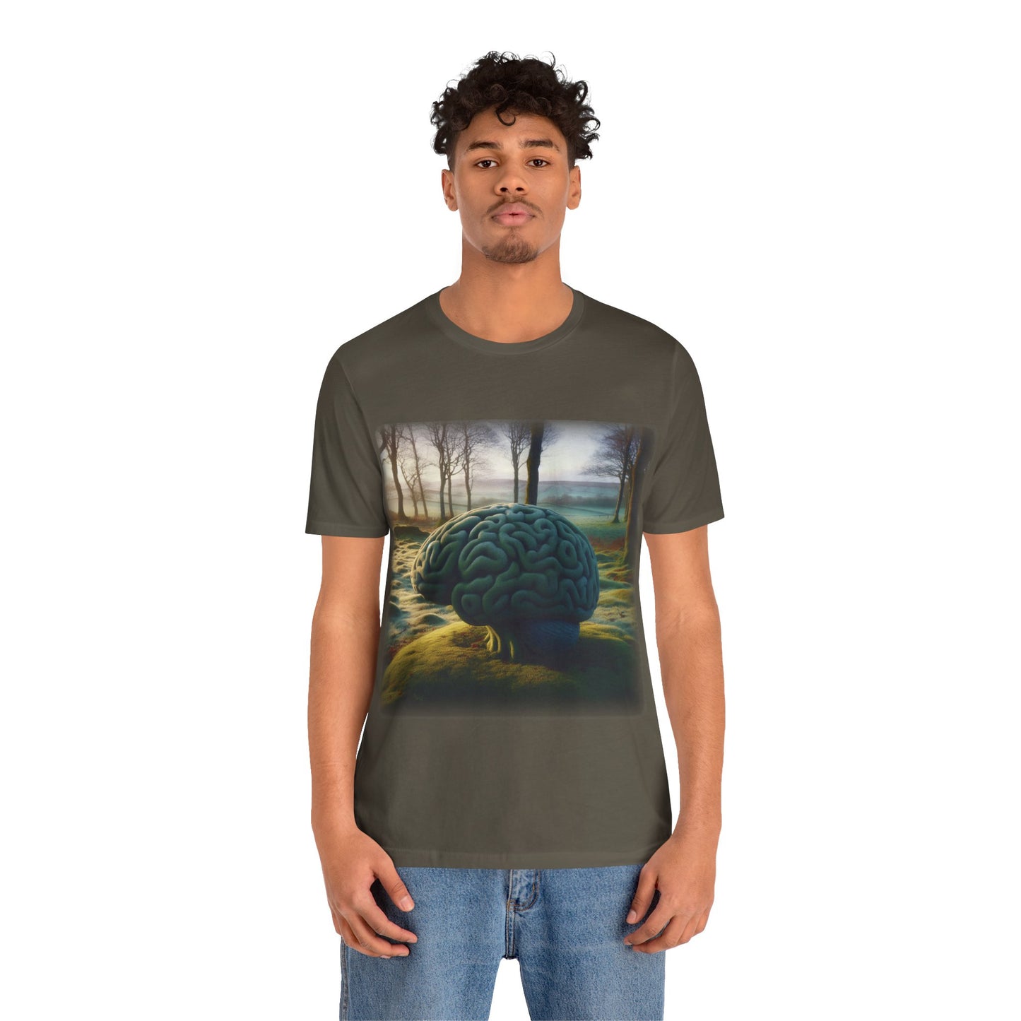 Brain - Celtic art 2 (Unisex Jersey Short Sleeve T-shirt)