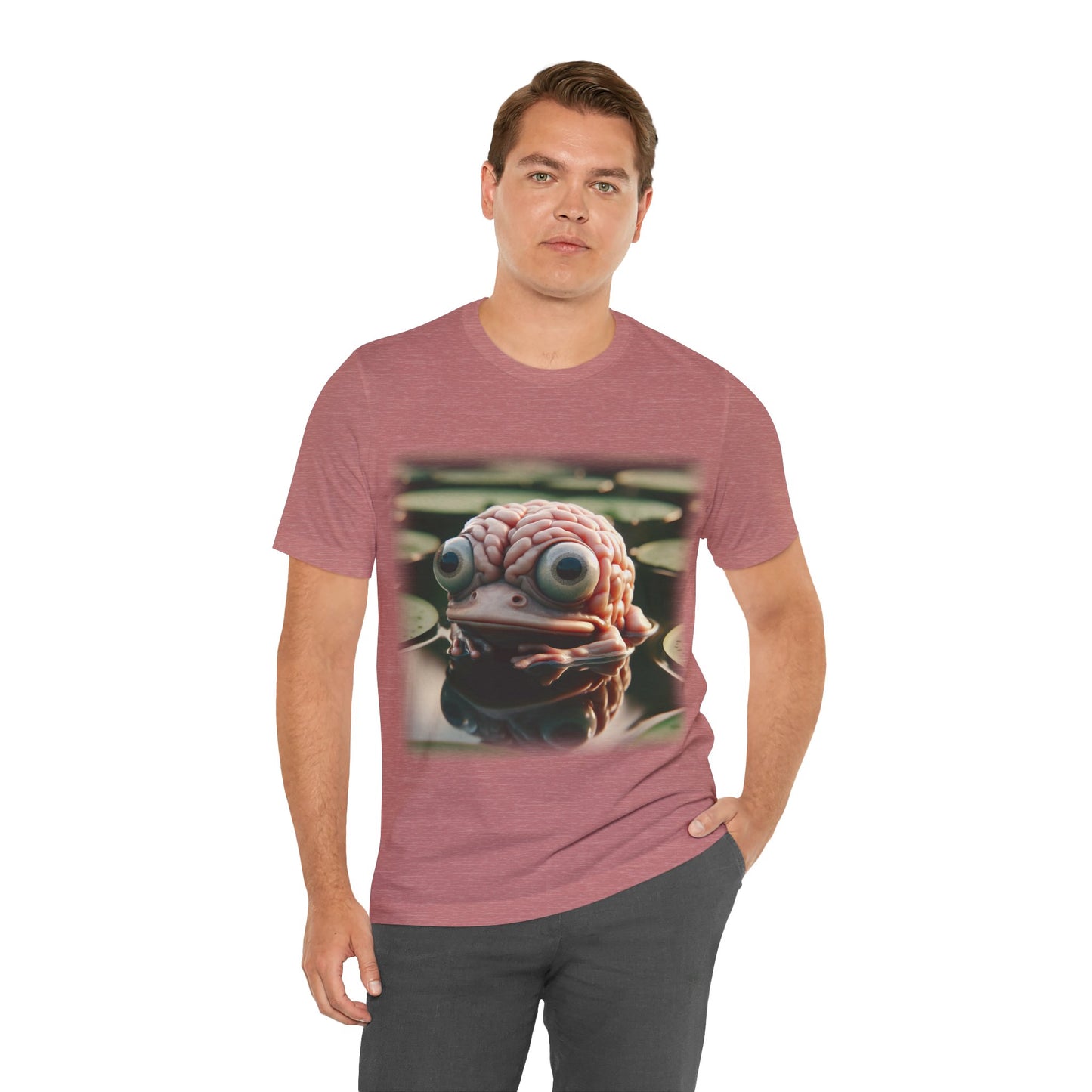 Brain - Frog 1 (Unisex Jersey Short Sleeve T-shirt)