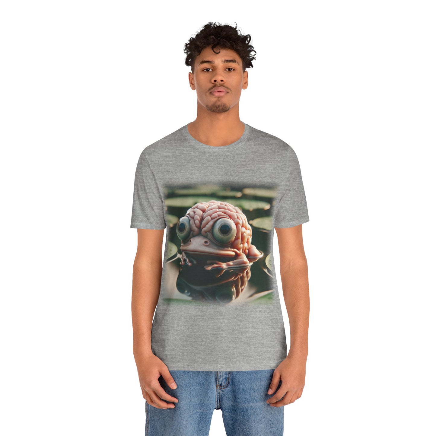 Brain - Frog 1 (Unisex Jersey Short Sleeve T-shirt)