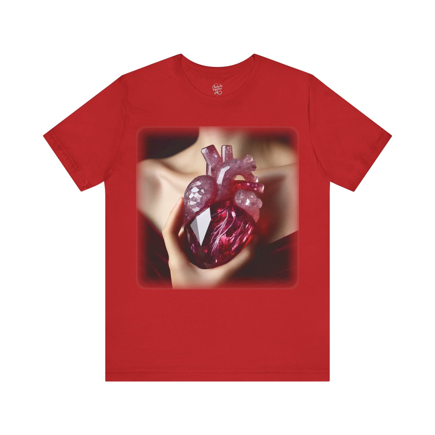 Heart - Crystal 2 (Unisex Jersey Short Sleeve T-Shirt)