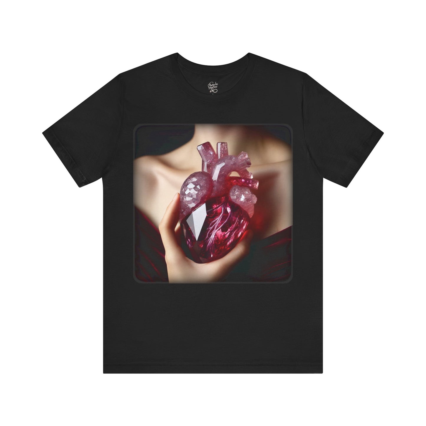 Heart - Crystal 2 (Unisex Jersey Short Sleeve T-Shirt)