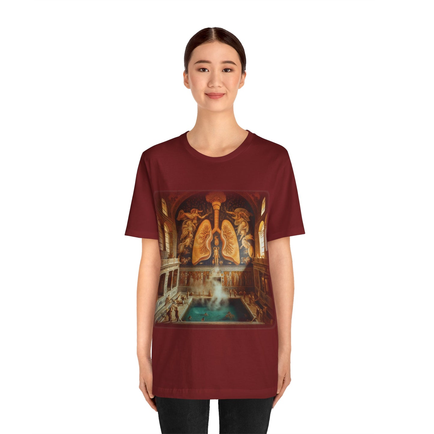 Lungs - The lung thermae (Unisex Jersey Short Sleeve T-shirt)