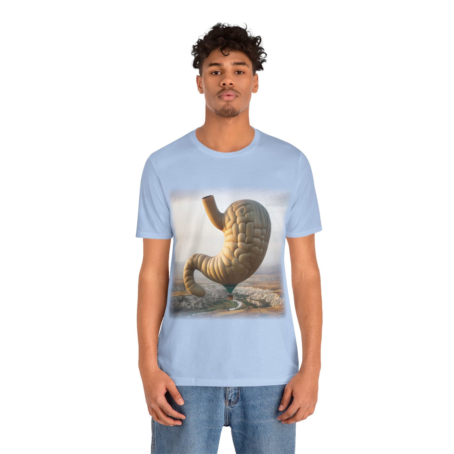 Stomach - Hot air balloon (Unisex Jersey Short Sleeve T-shirt)