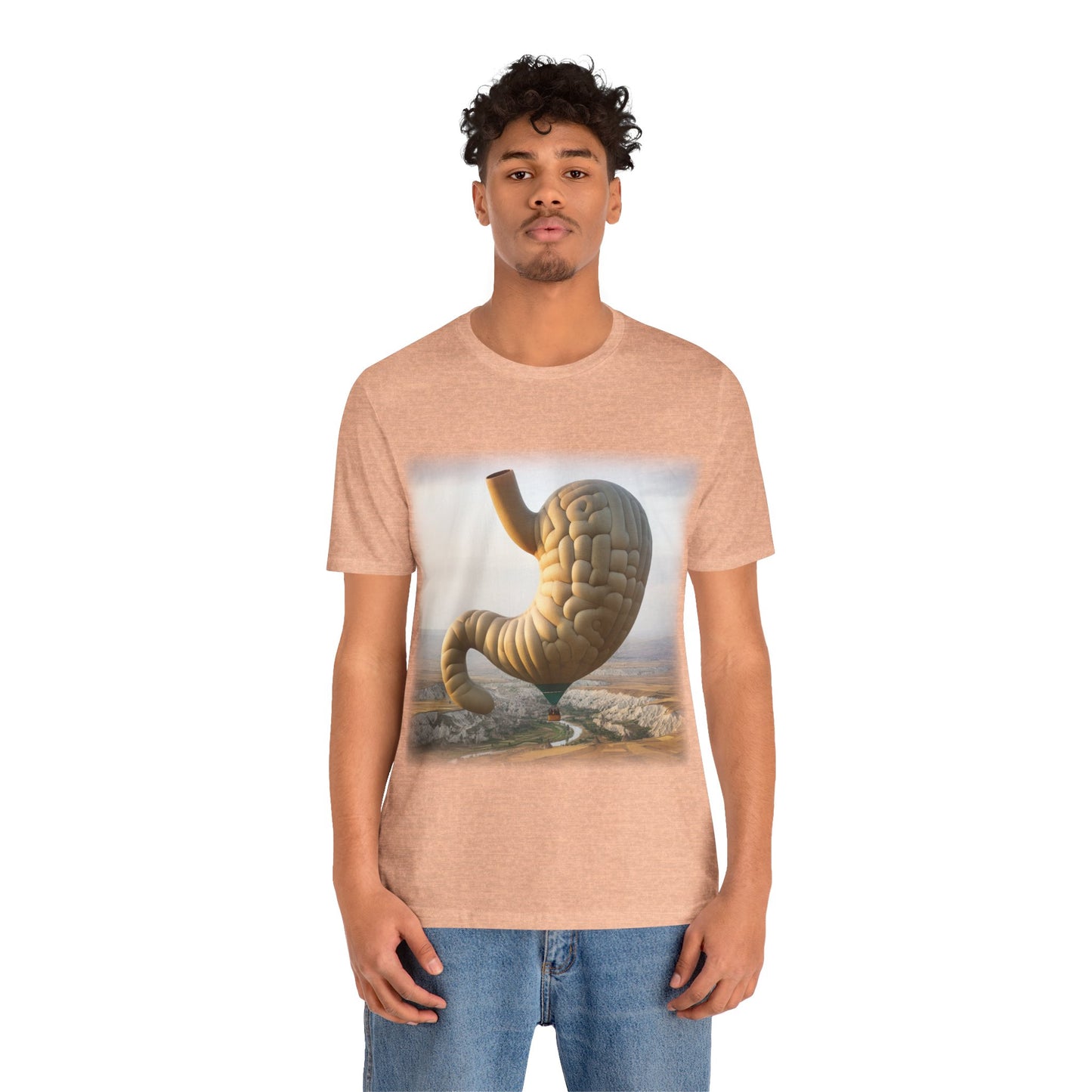 Stomach - Hot air balloon (Unisex Jersey Short Sleeve T-shirt)