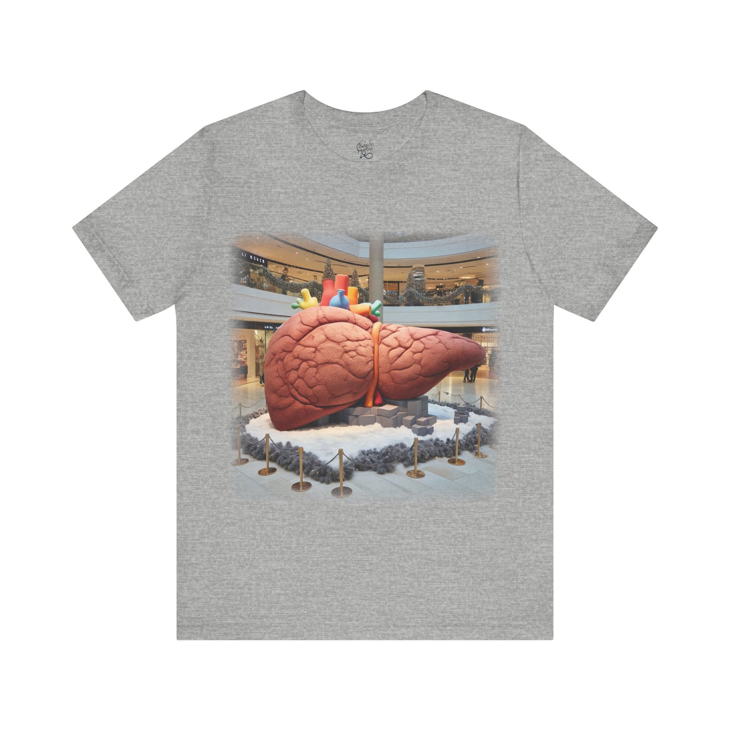 Liver - Giant plush - Mall Christmas decorations 1 (Unisex Jersey Short Sleeve T-Shirt)