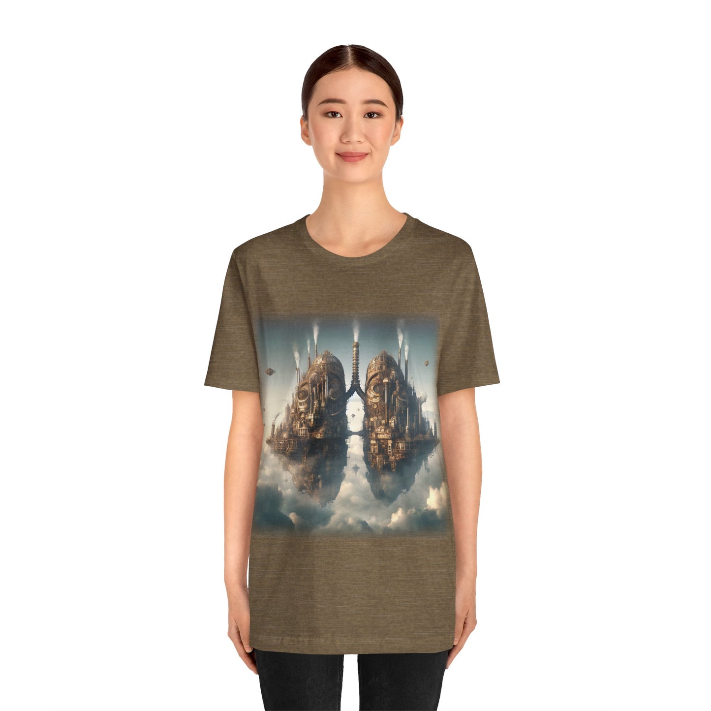 Lungs - Floating lung cities 1 (Unisex Jersey Short Sleeve T-shirt)