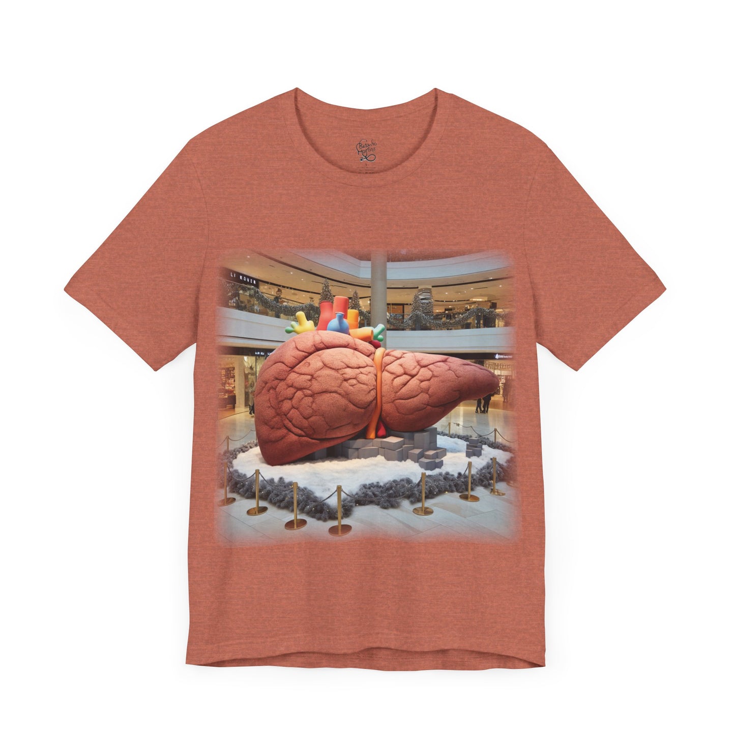 Liver - Giant plush - Mall Christmas decorations 1 (Unisex Jersey Short Sleeve T-Shirt)