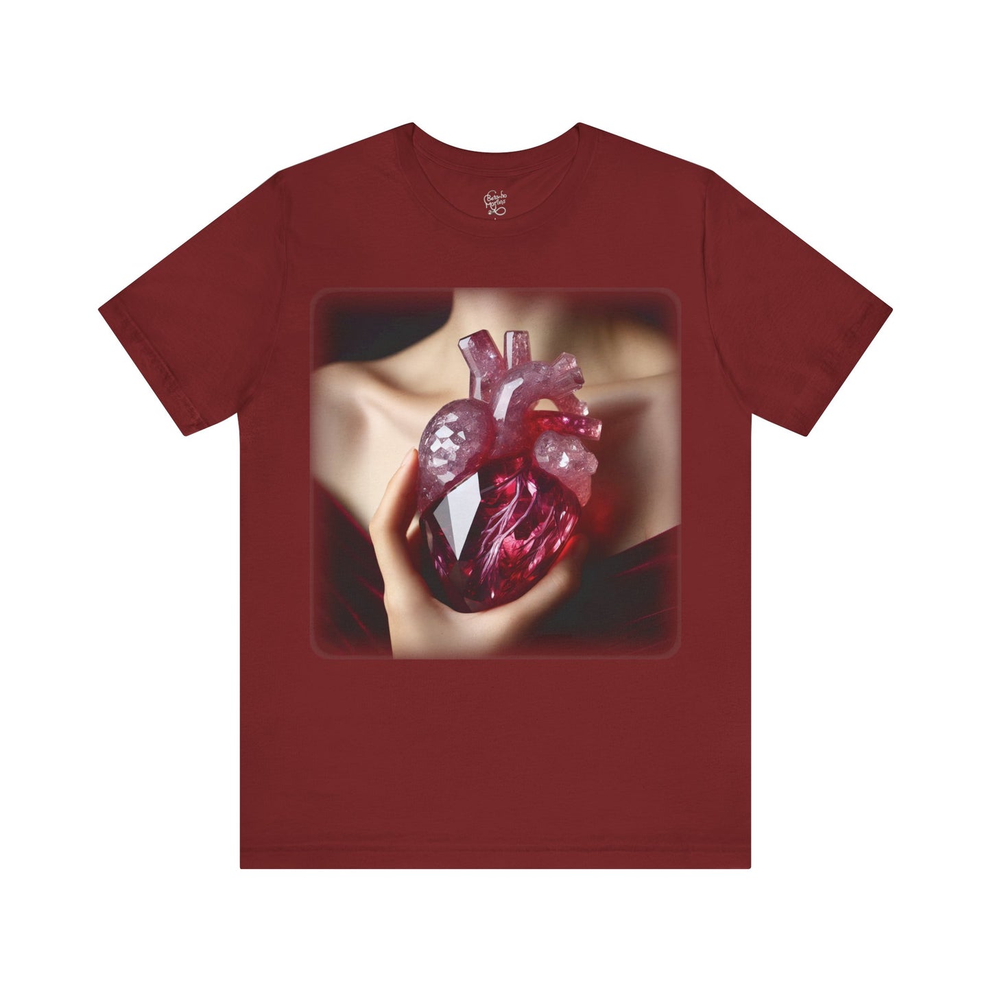 Heart - Crystal 2 (Unisex Jersey Short Sleeve T-Shirt)