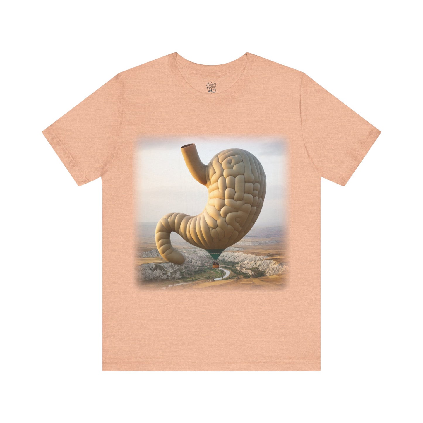Stomach - Hot air balloon (Unisex Jersey Short Sleeve T-shirt)