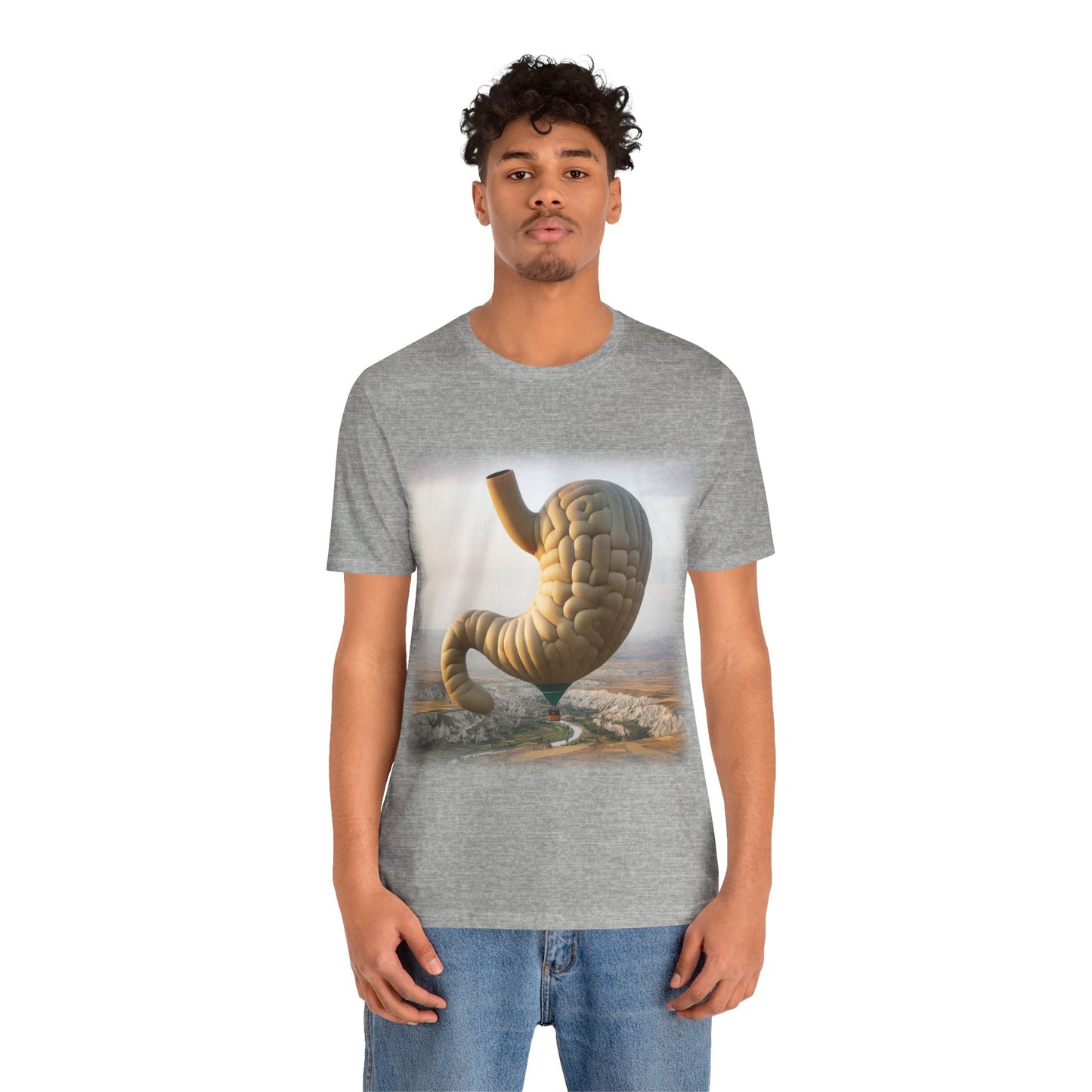 Stomach - Hot air balloon (Unisex Jersey Short Sleeve T-shirt)
