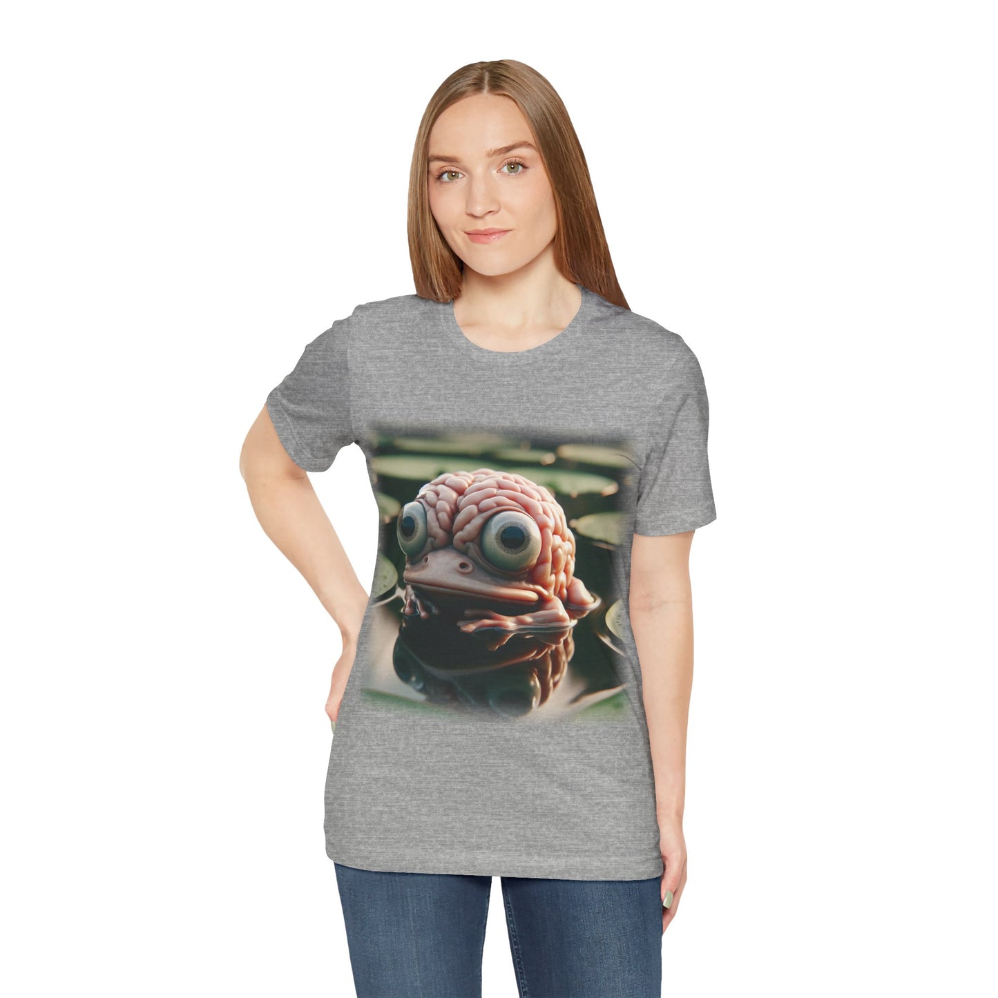 Brain - Frog 1 (Unisex Jersey Short Sleeve T-shirt)