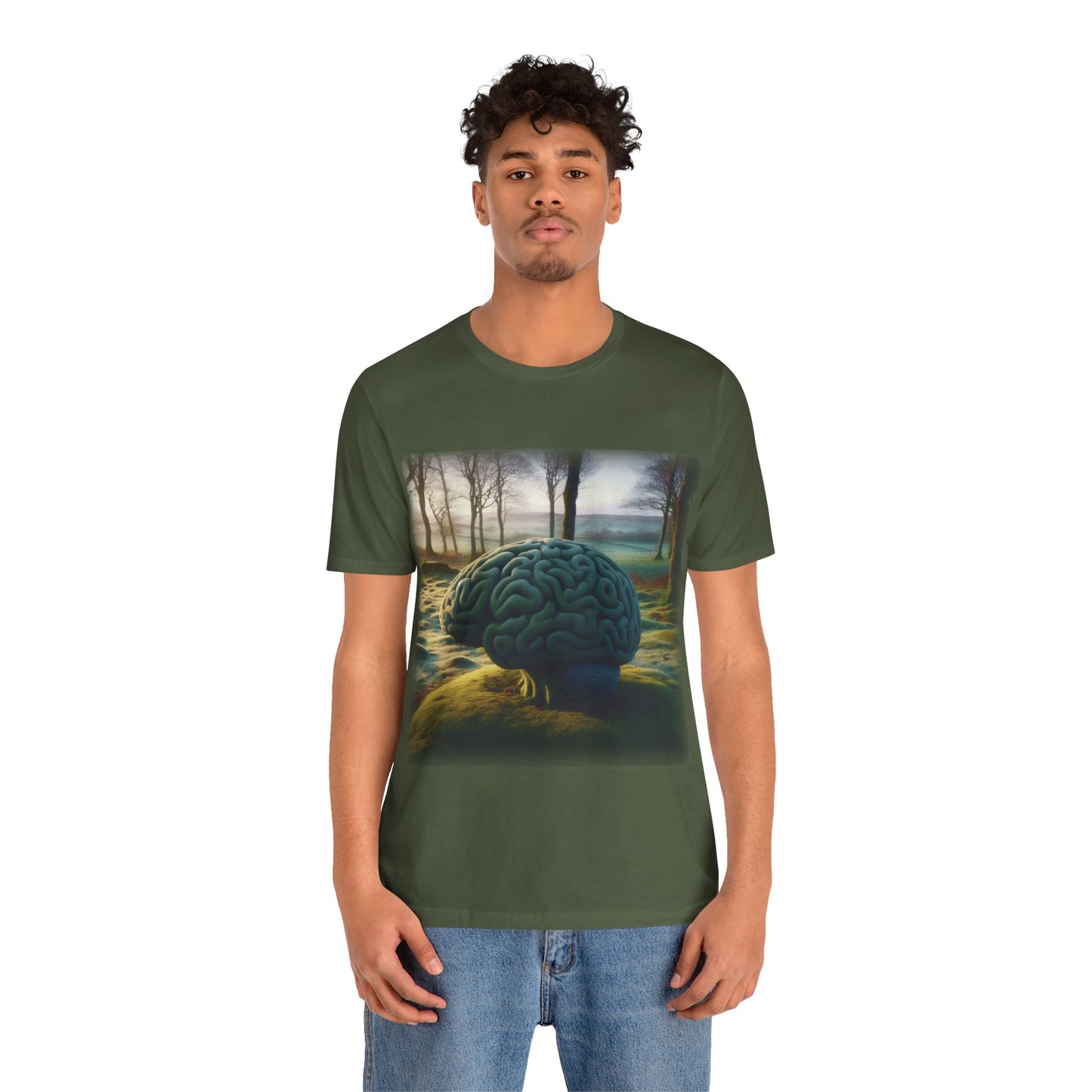 Brain - Celtic art 2 (Unisex Jersey Short Sleeve T-shirt)