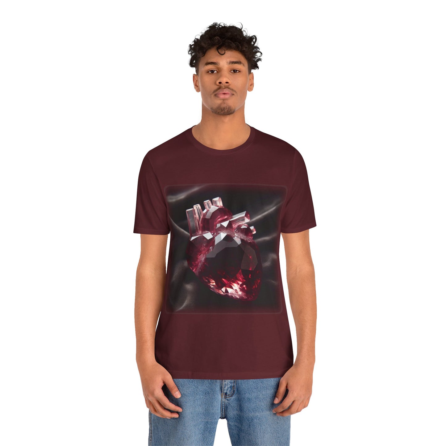 Heart - Crystal 3 (Unisex Jersey Short Sleeve T-Shirt)