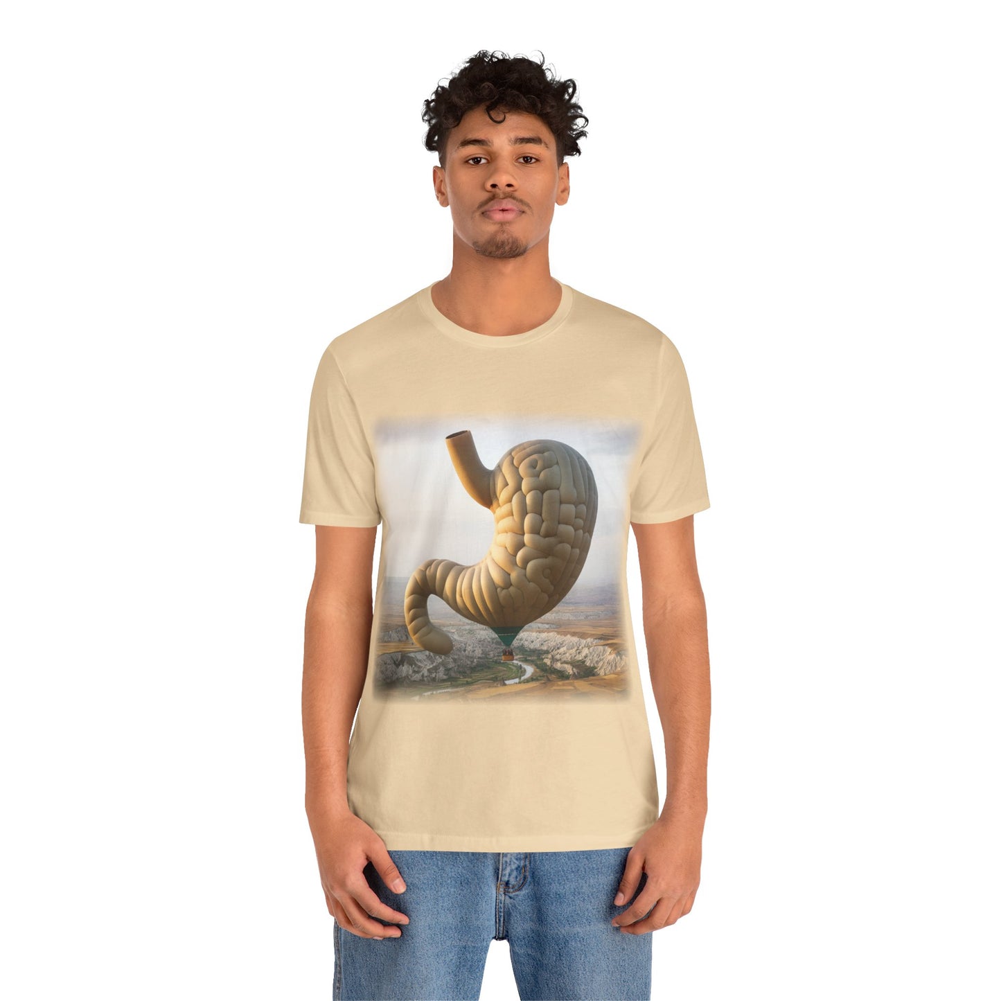 Stomach - Hot air balloon (Unisex Jersey Short Sleeve T-shirt)