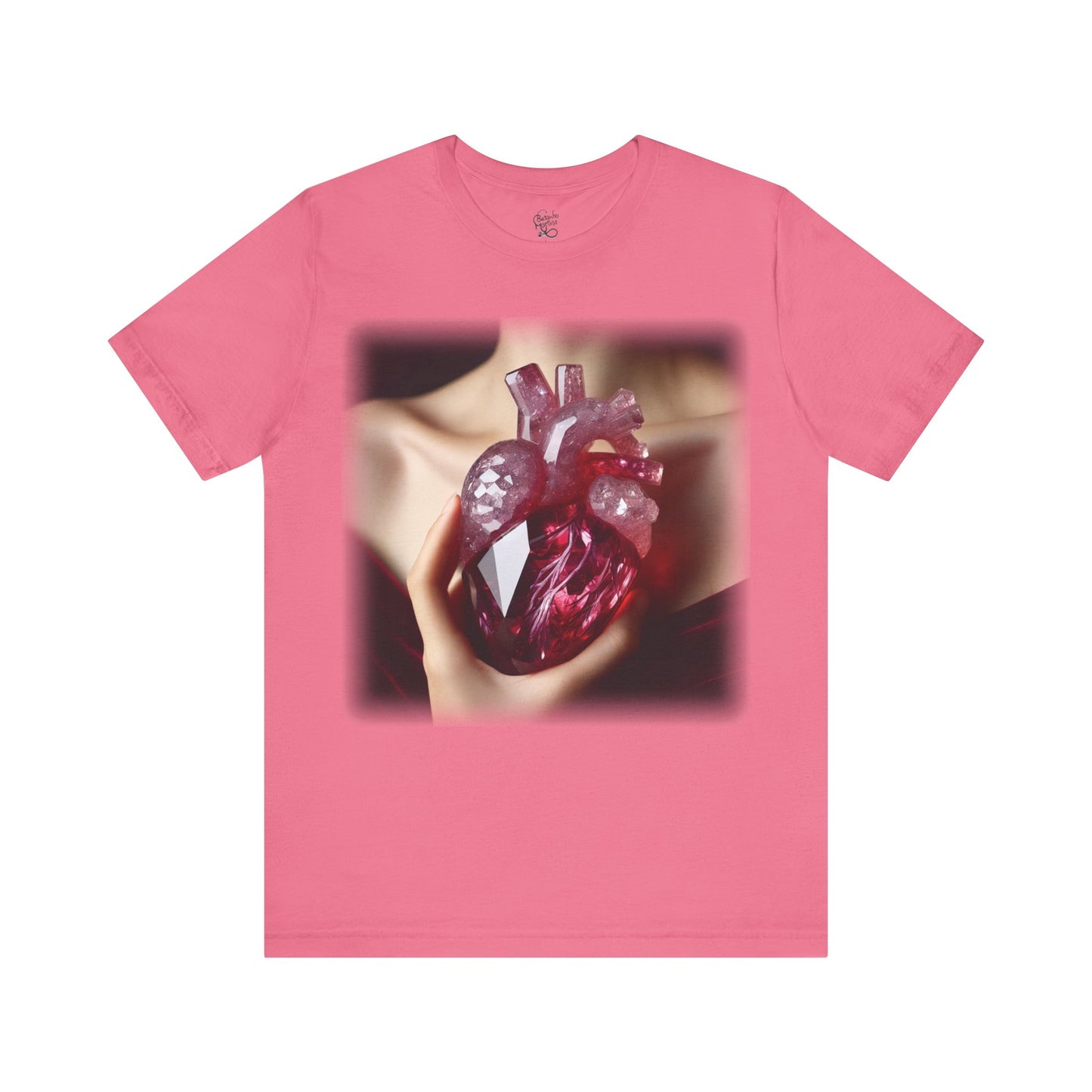 Heart - Crystal 2 (Unisex Jersey Short Sleeve T-Shirt)