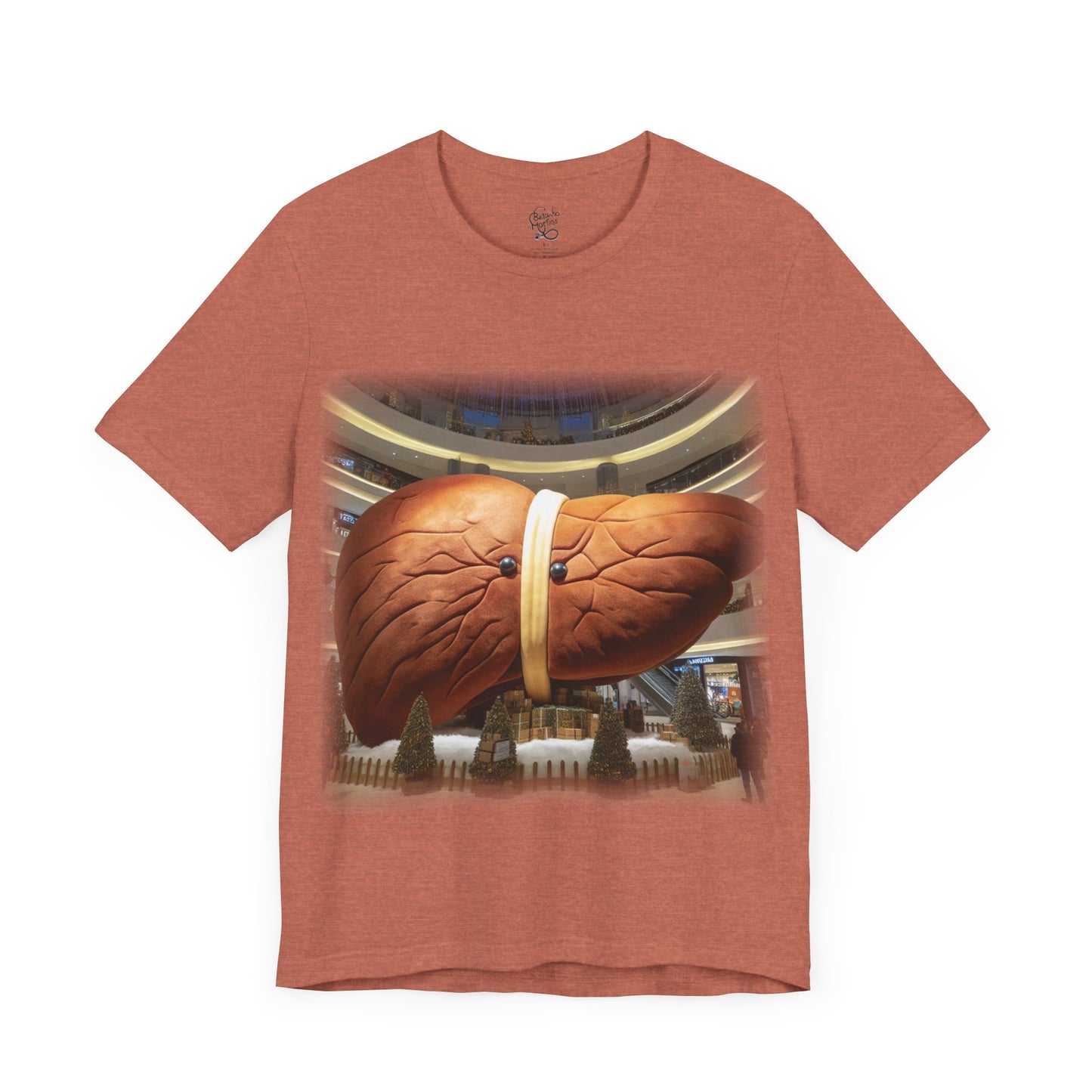 Liver - Giant plush - Mall Christmas decorations 2 (Unisex Jersey Short Sleeve T-Shirt)