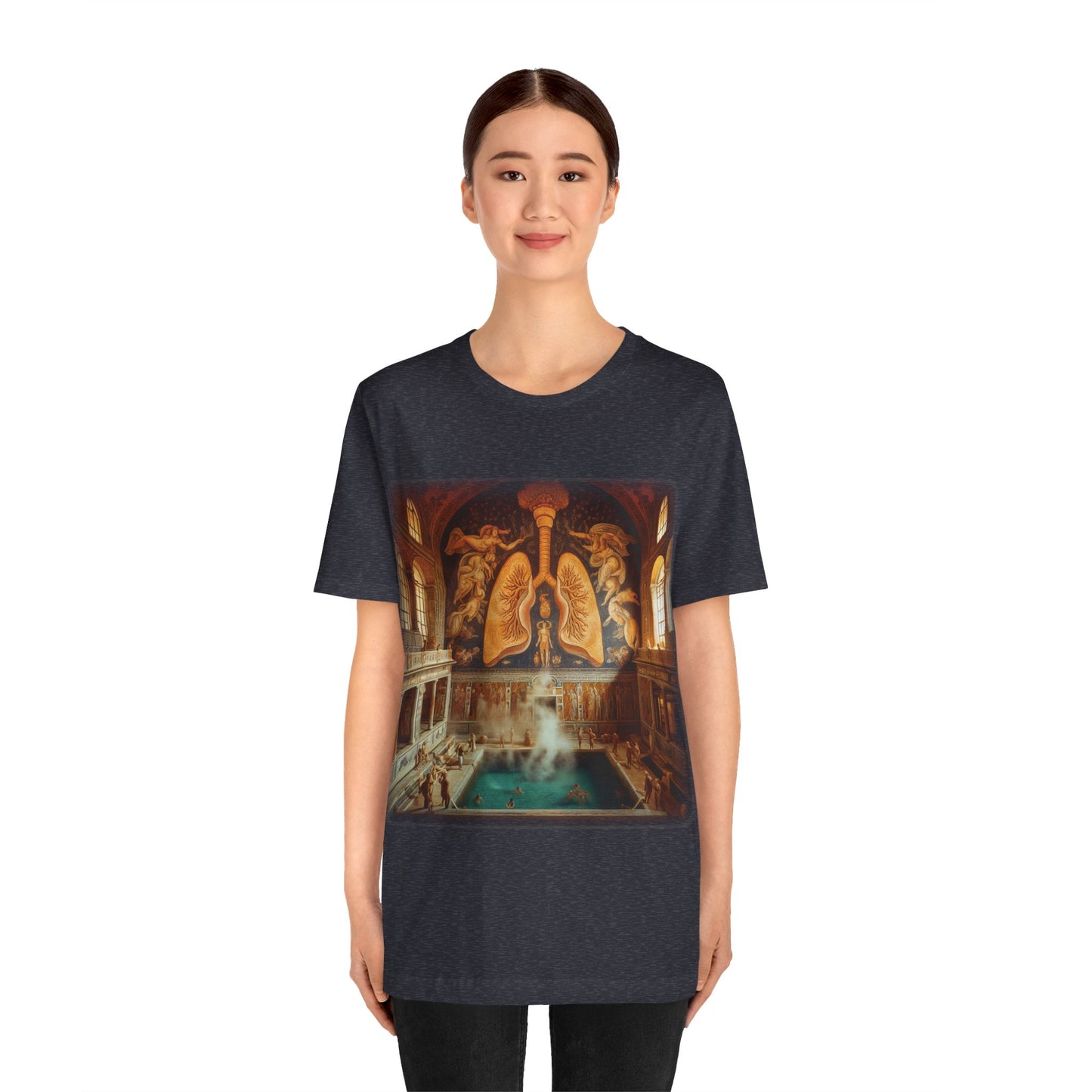 Lungs - The lung thermae (Unisex Jersey Short Sleeve T-shirt)