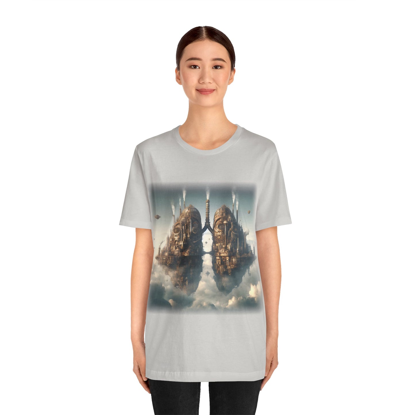 Lungs - Floating lung cities 1 (Unisex Jersey Short Sleeve T-shirt)