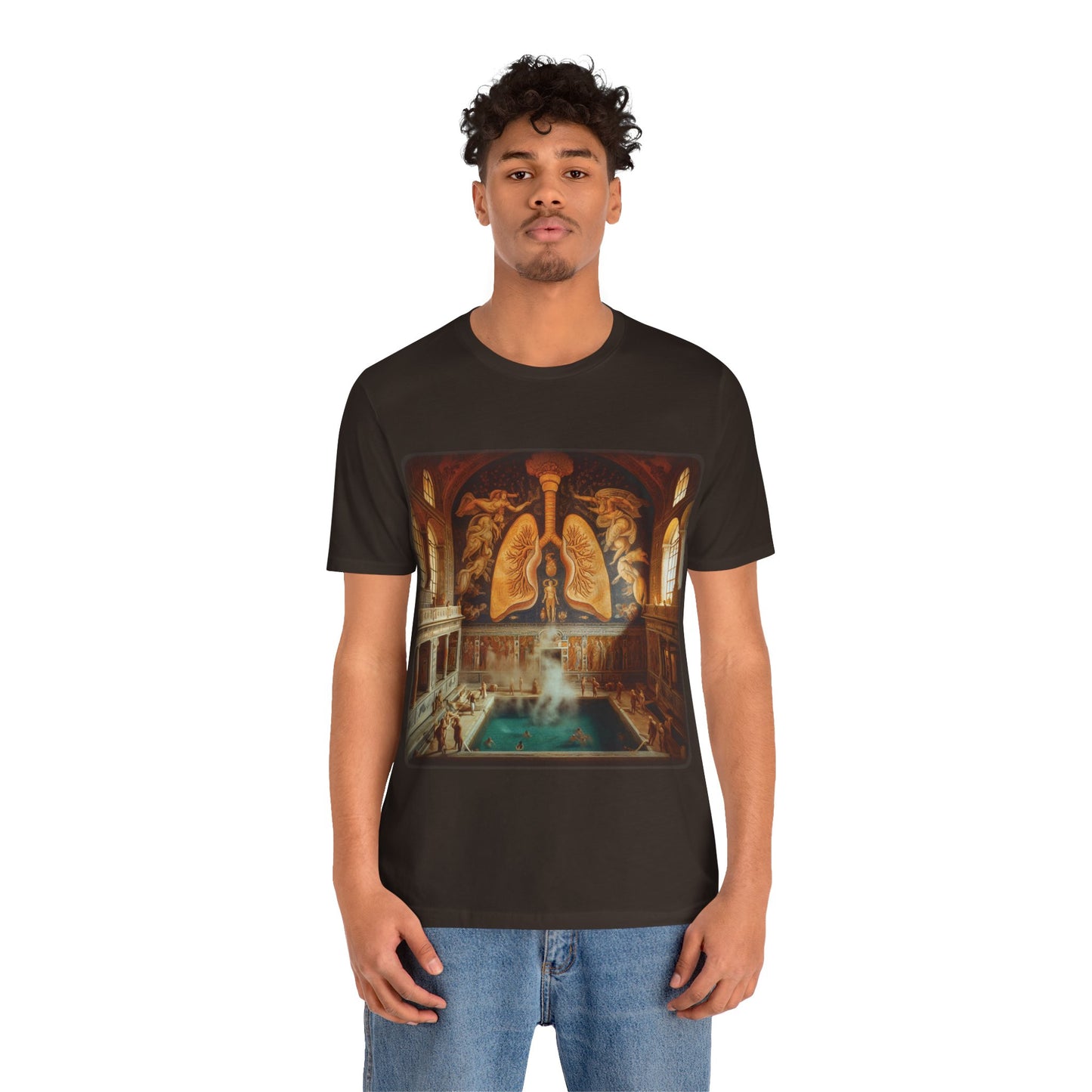 Lungs - The lung thermae (Unisex Jersey Short Sleeve T-shirt)
