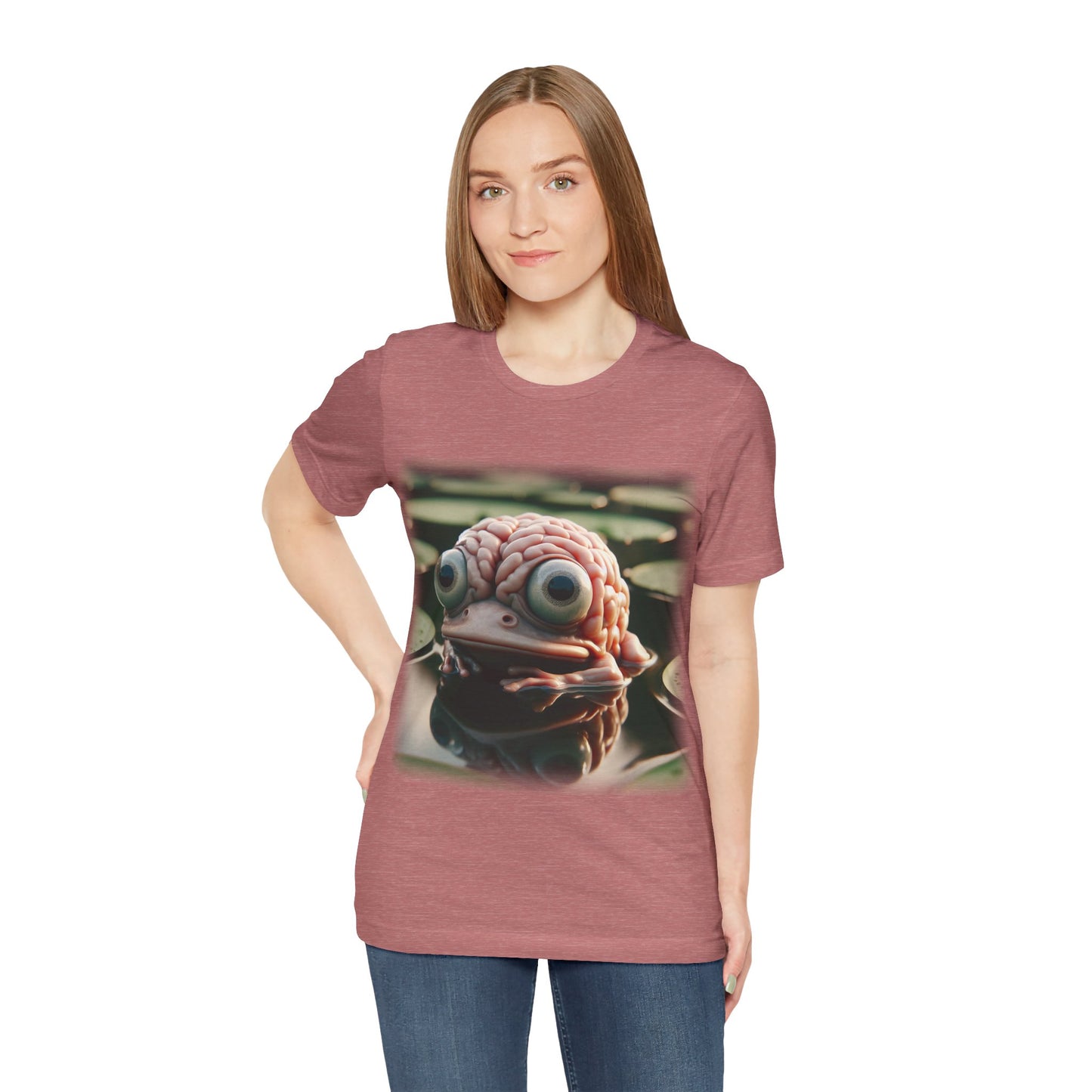Brain - Frog 1 (Unisex Jersey Short Sleeve T-shirt)