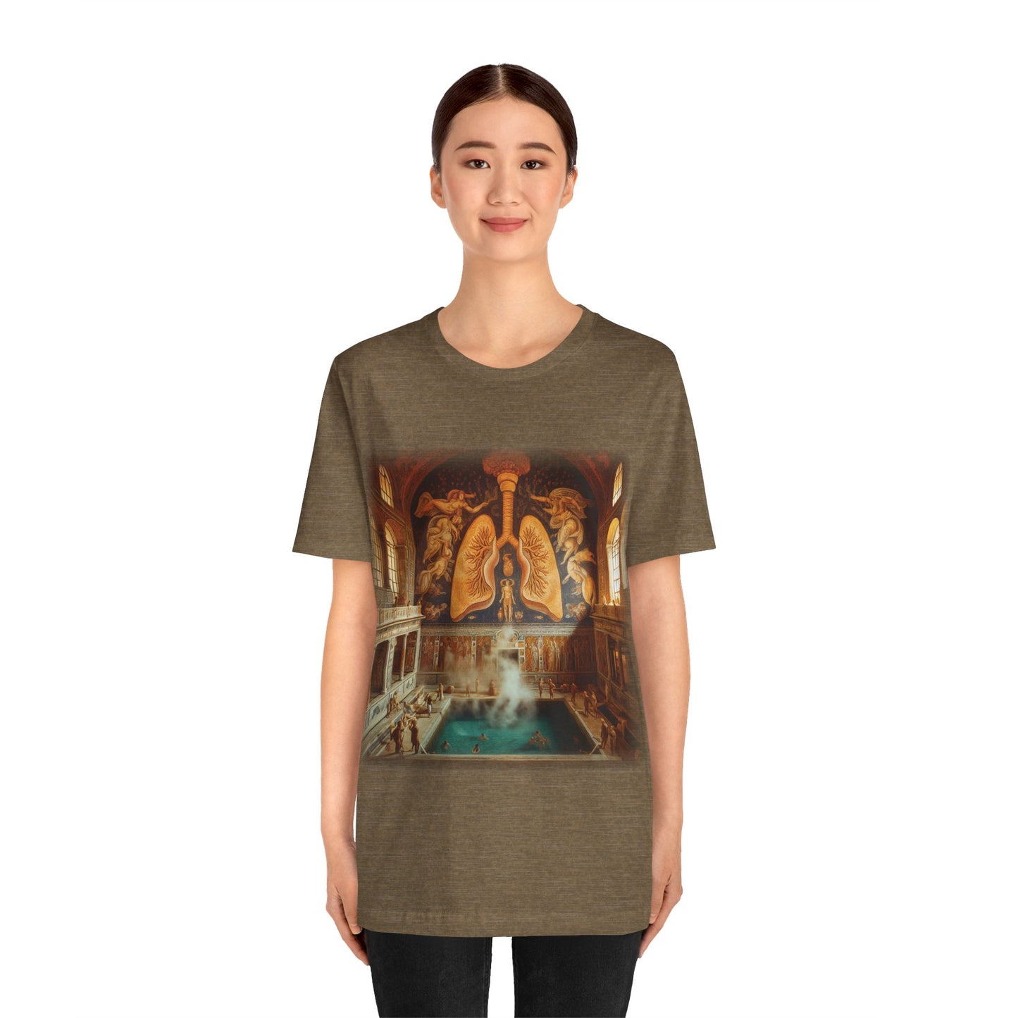 Lungs - The lung thermae (Unisex Jersey Short Sleeve T-shirt)