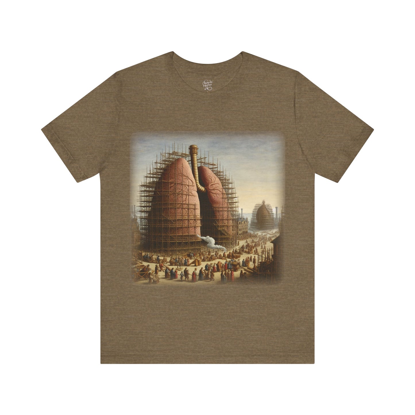 Lungs - The building of the great lung (Unisex Jersey Short Sleeve T-shirt)