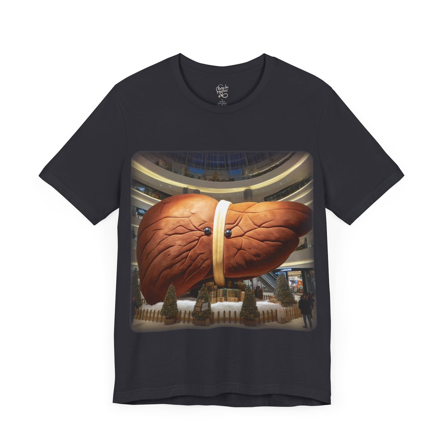 Liver - Giant plush - Mall Christmas decorations 2 (Unisex Jersey Short Sleeve T-Shirt)