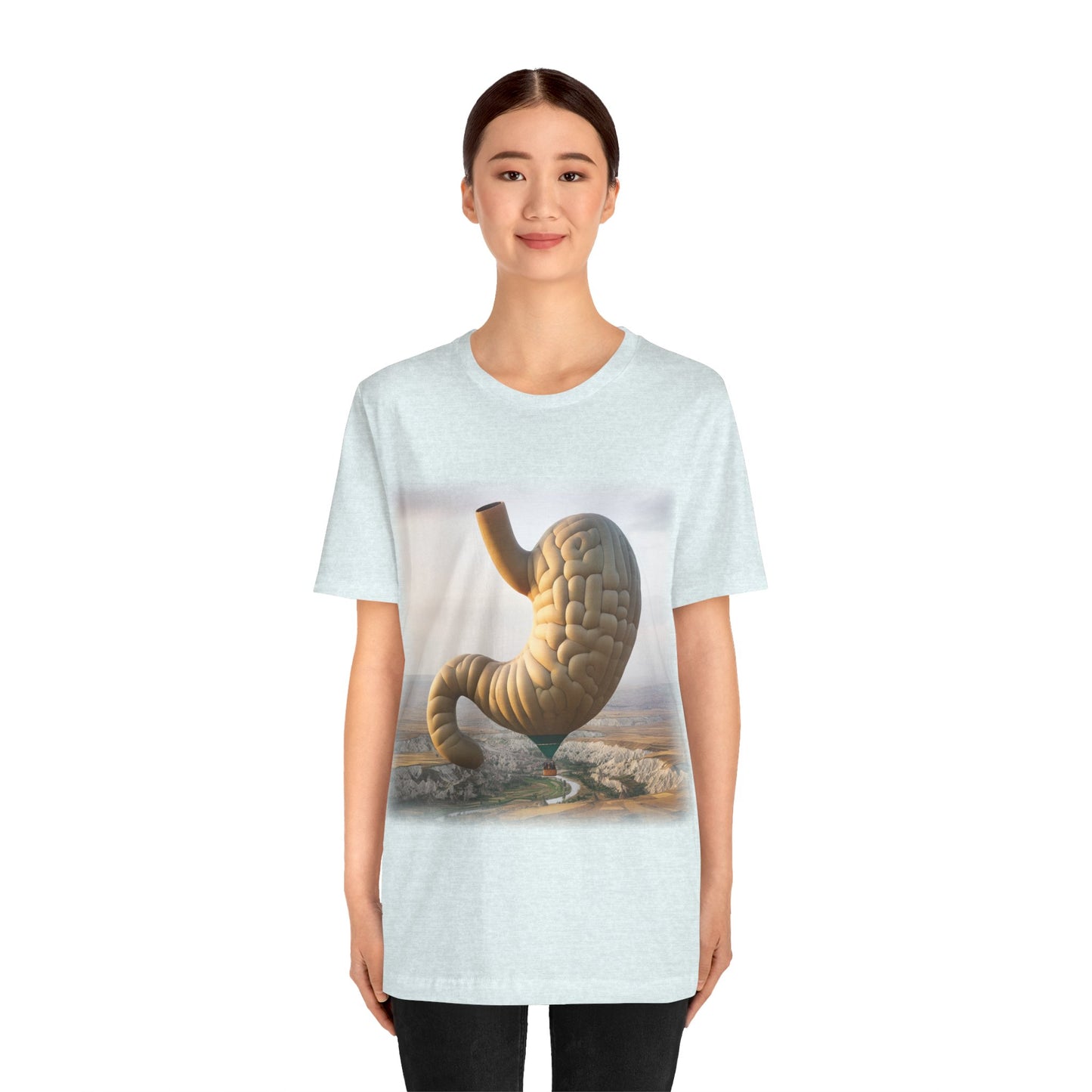 Stomach - Hot air balloon (Unisex Jersey Short Sleeve T-shirt)