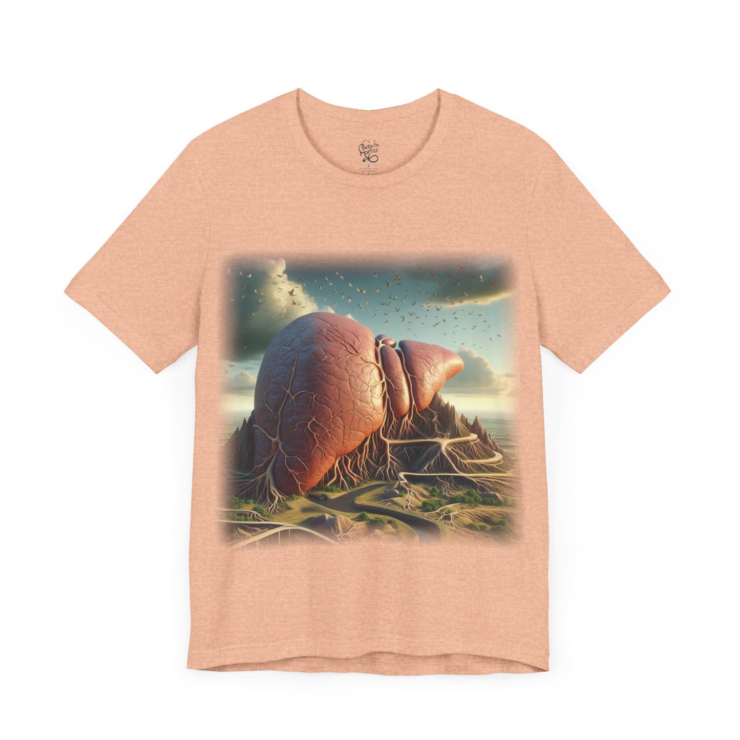 Liver - Mountain (Unisex Jersey Short Sleeve T-Shirt)