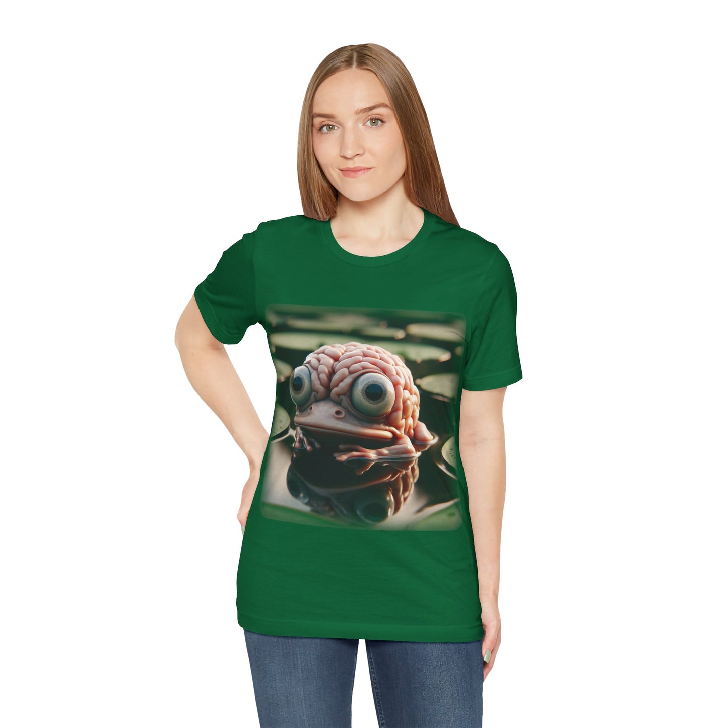 Brain - Frog 1 (Unisex Jersey Short Sleeve T-shirt)