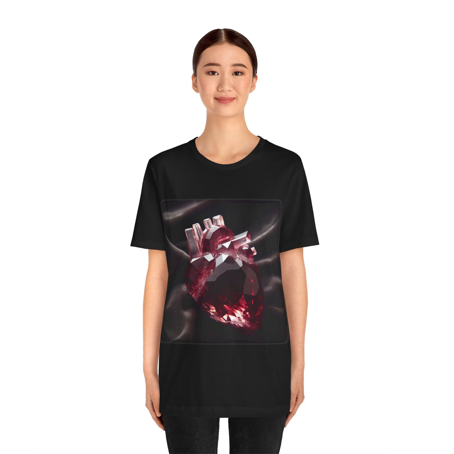 Heart - Crystal 3 (Unisex Jersey Short Sleeve T-Shirt)
