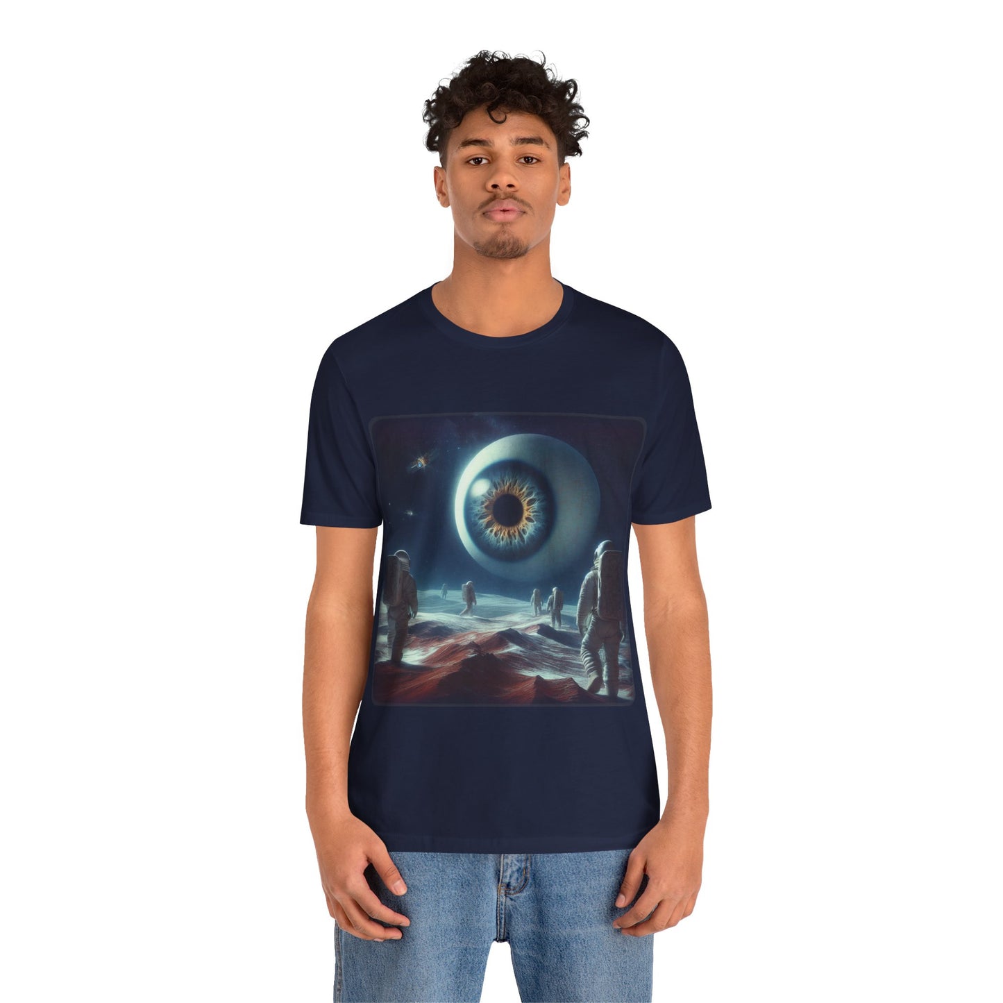 Eyes - Space 1 (Unisex Jersey Short Sleeve T-shirt)
