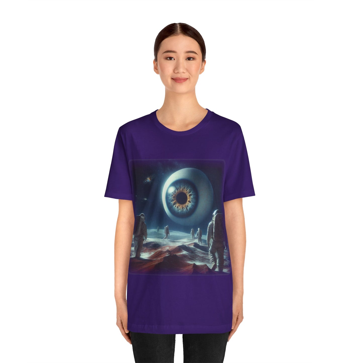 Eyes - Space 1 (Unisex Jersey Short Sleeve T-shirt)