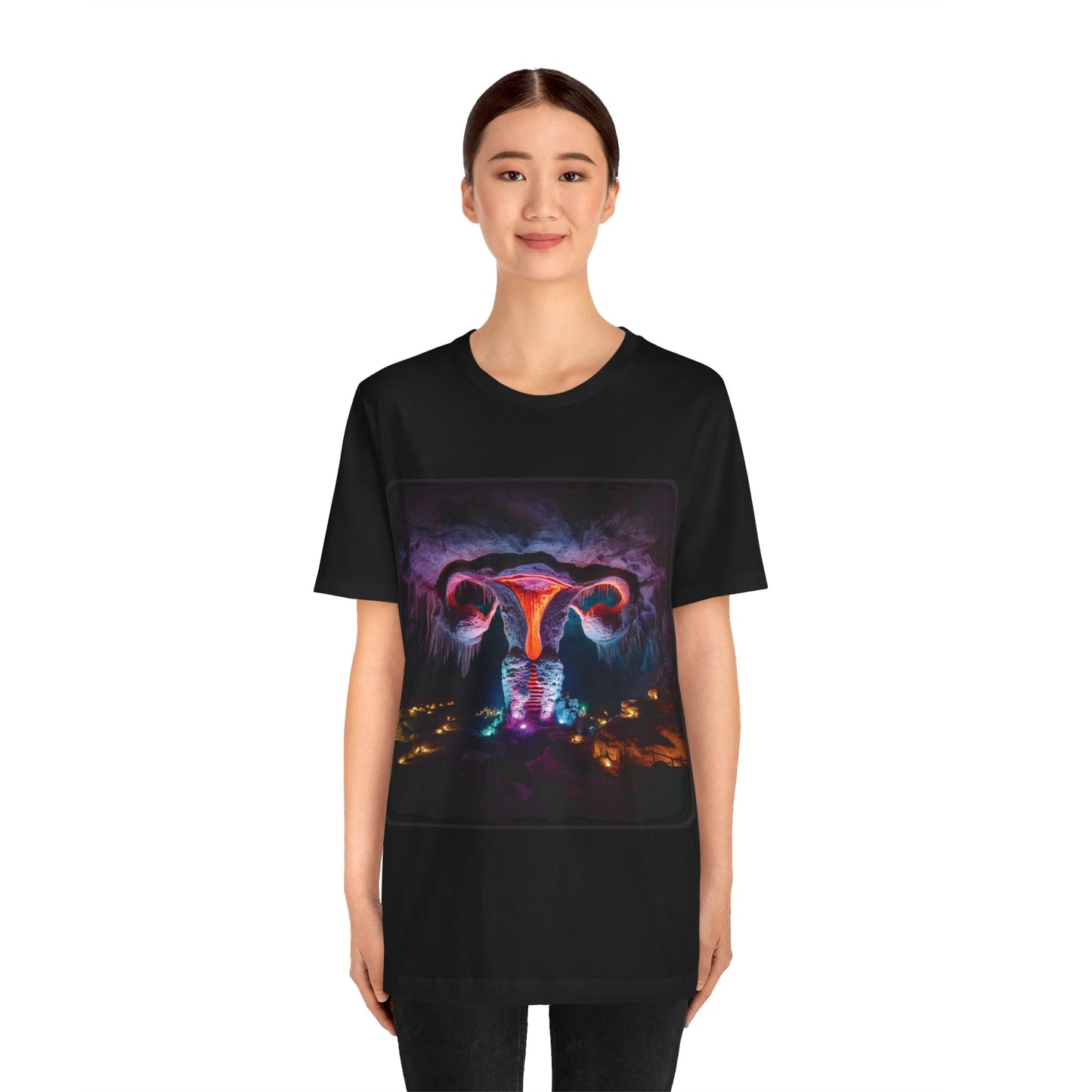 Uterus - The cave 1 (Unisex Jersey Short Sleeve T-shirt)