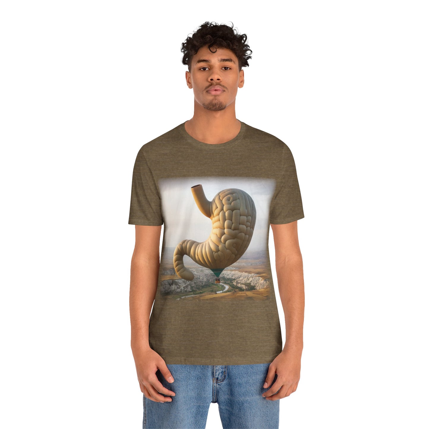 Stomach - Hot air balloon (Unisex Jersey Short Sleeve T-shirt)