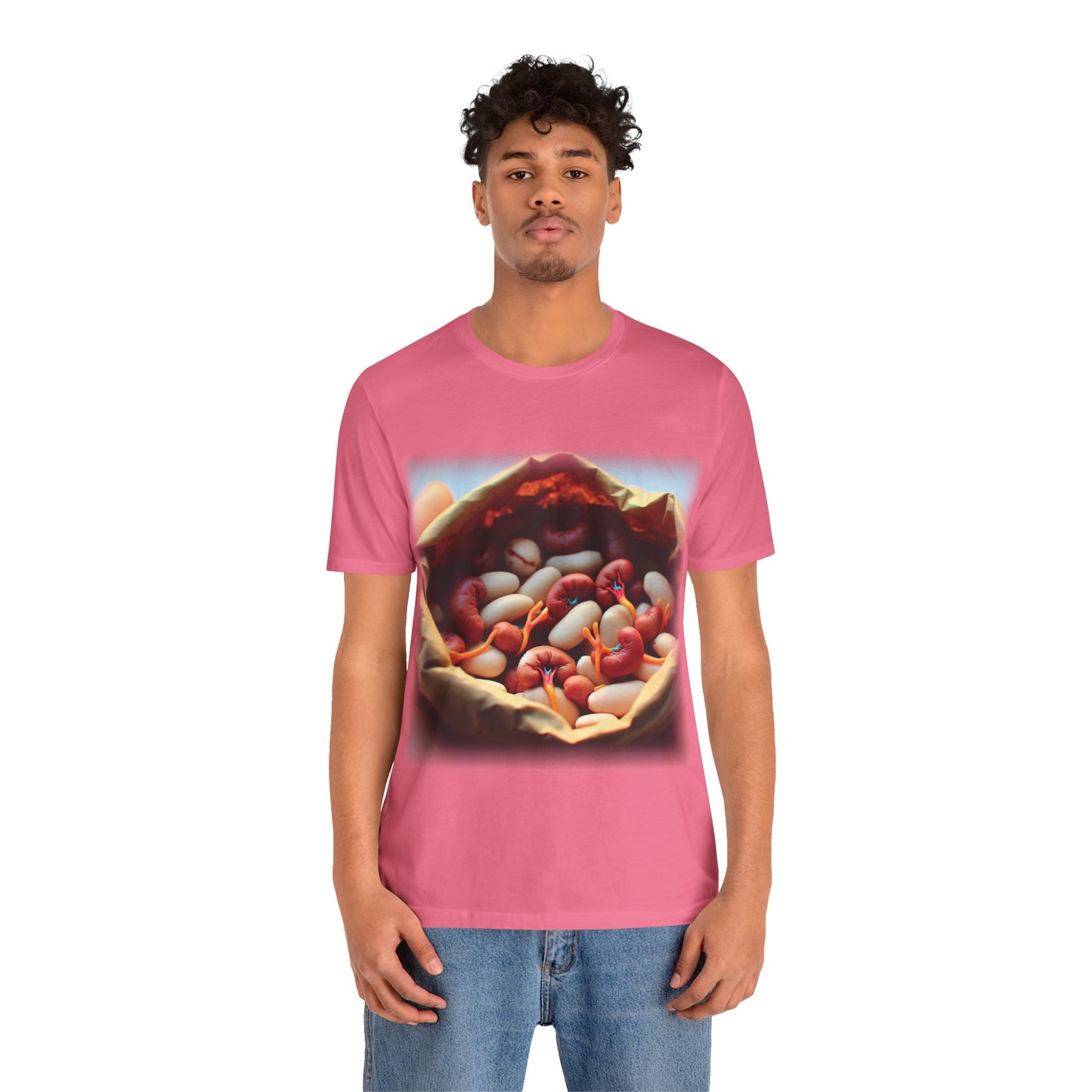 Kidneys - Bag of beans (Unisex Jersey Short Sleeve T-shirt)