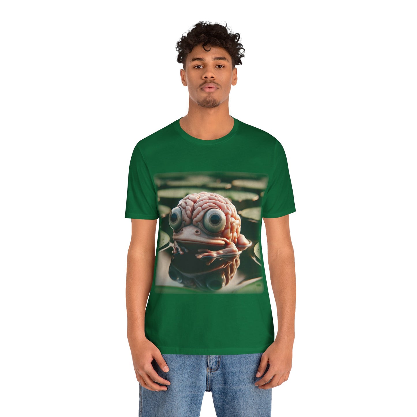Brain - Frog 1 (Unisex Jersey Short Sleeve T-shirt)