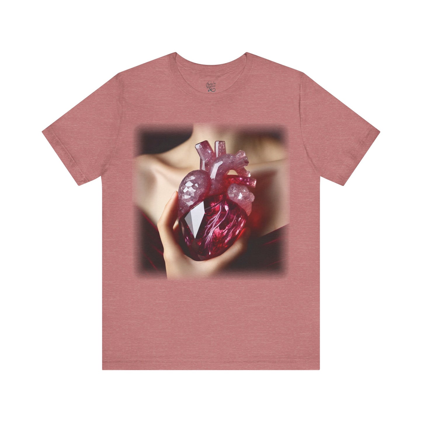 Heart - Crystal 2 (Unisex Jersey Short Sleeve T-Shirt)